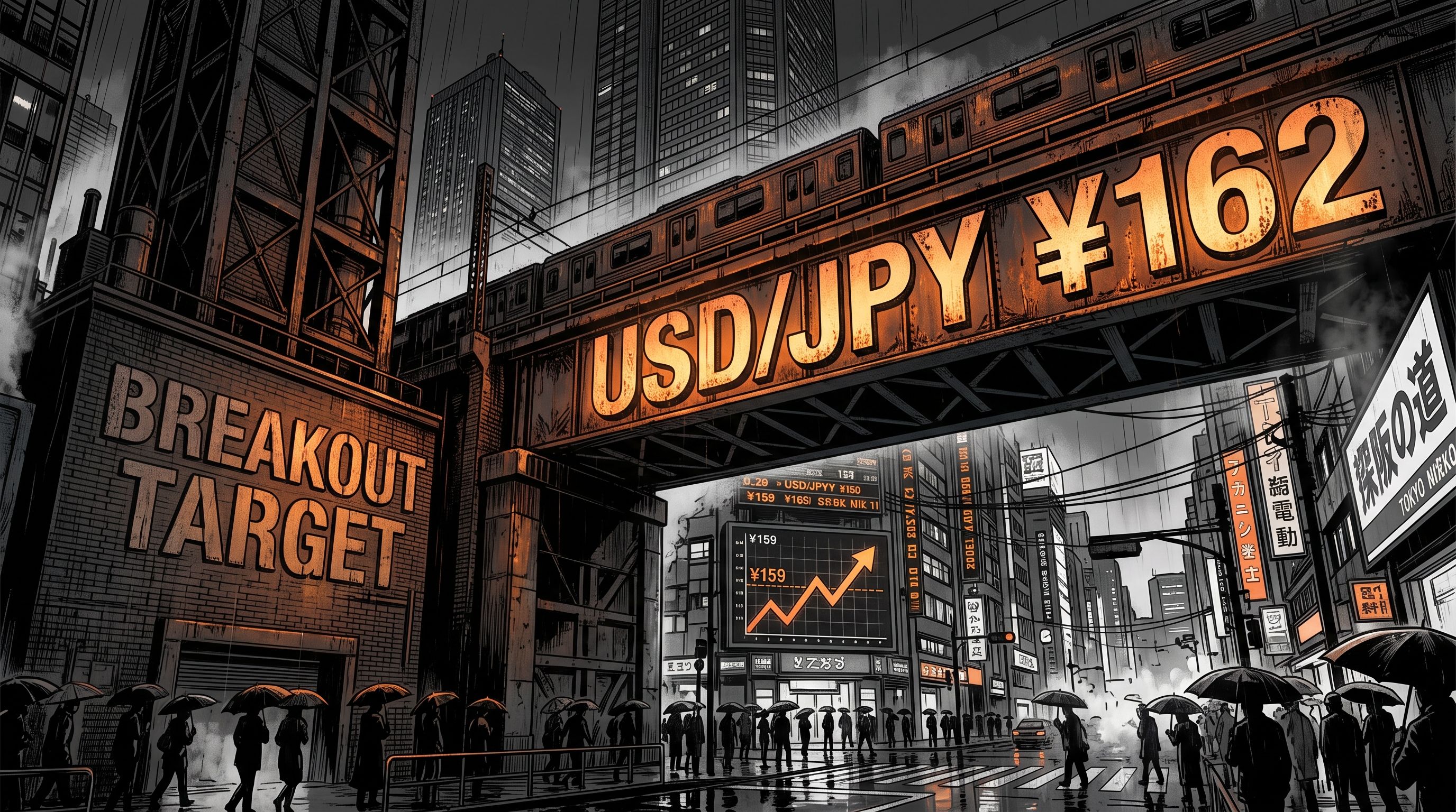 Pronóstico USD/JPY: Triángulo ascendente apunta a ¥162 ruptura